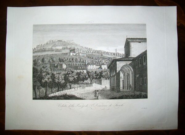 VEDUTA DELLA PIAZZA DI S. DOMENICO DI FIESOLE