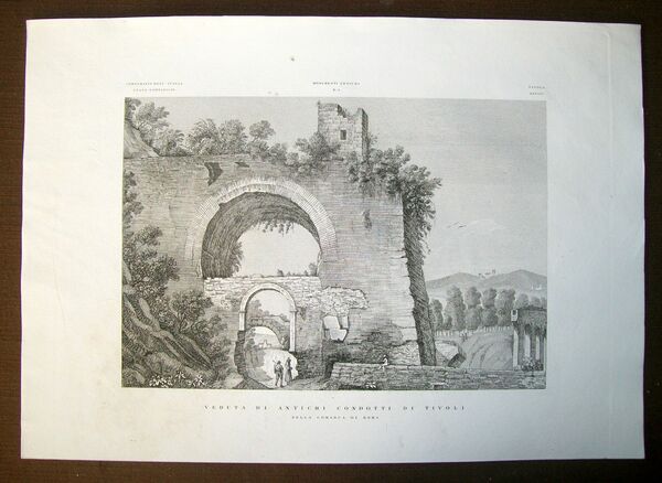 VEDUTA DI ANTICHI CONDOTTI DI TIVOLI