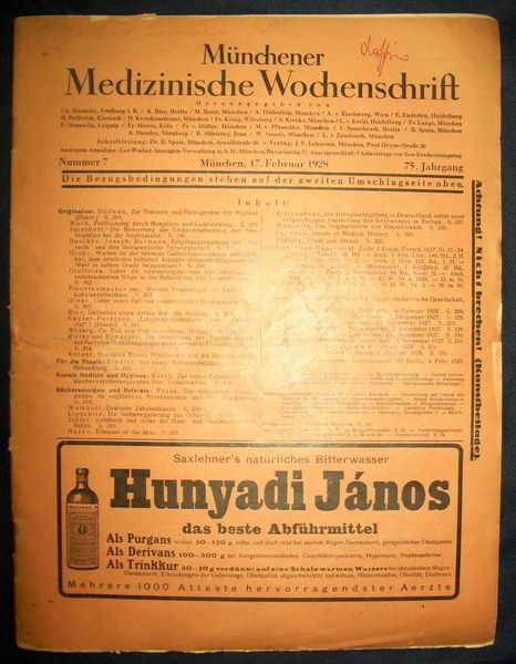 Munchener medizinische wochenschrift. 75. jahrgang