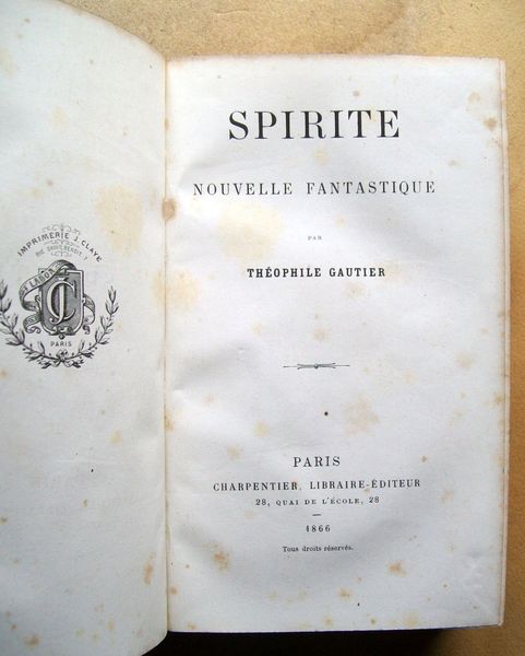 Spirite. Nouvelle fantastique