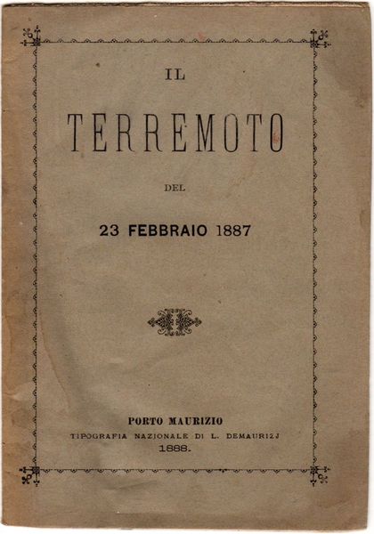 Il terremoto del 23 febbraio 1887