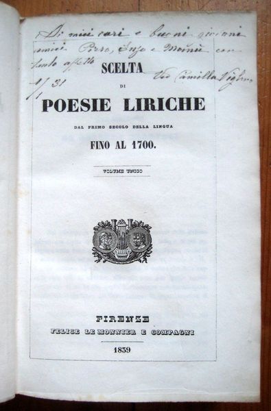 Scelta di poesie liriche dal primo secolo della lingua fino …