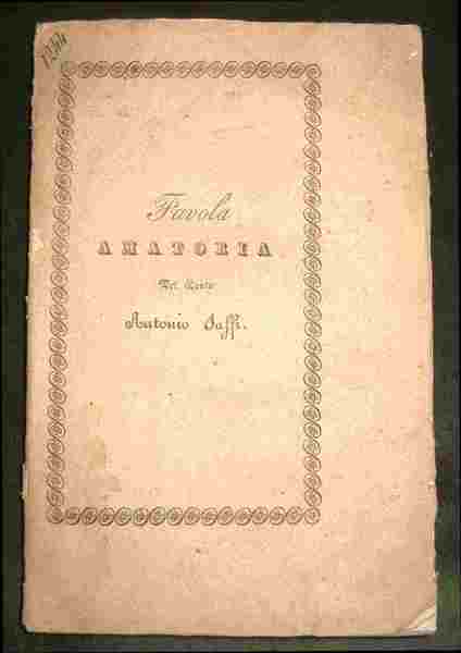 Aconzio e Cidippe. Favola del Conte Antonio Saffi di Forlì