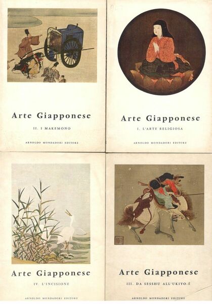 Arte Giapponese. 4 volumi: I: L'Arte religiosa. II: I Makemono. …