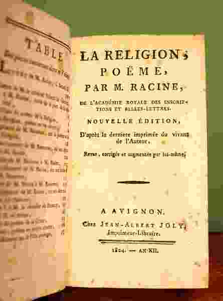 La Religion, poème. Nouvelle édition d'après la dernière imprimée du …