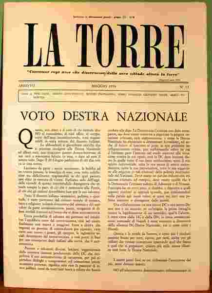 La Torre. Rivista mensile. Anno VII. 1976. Annata completa