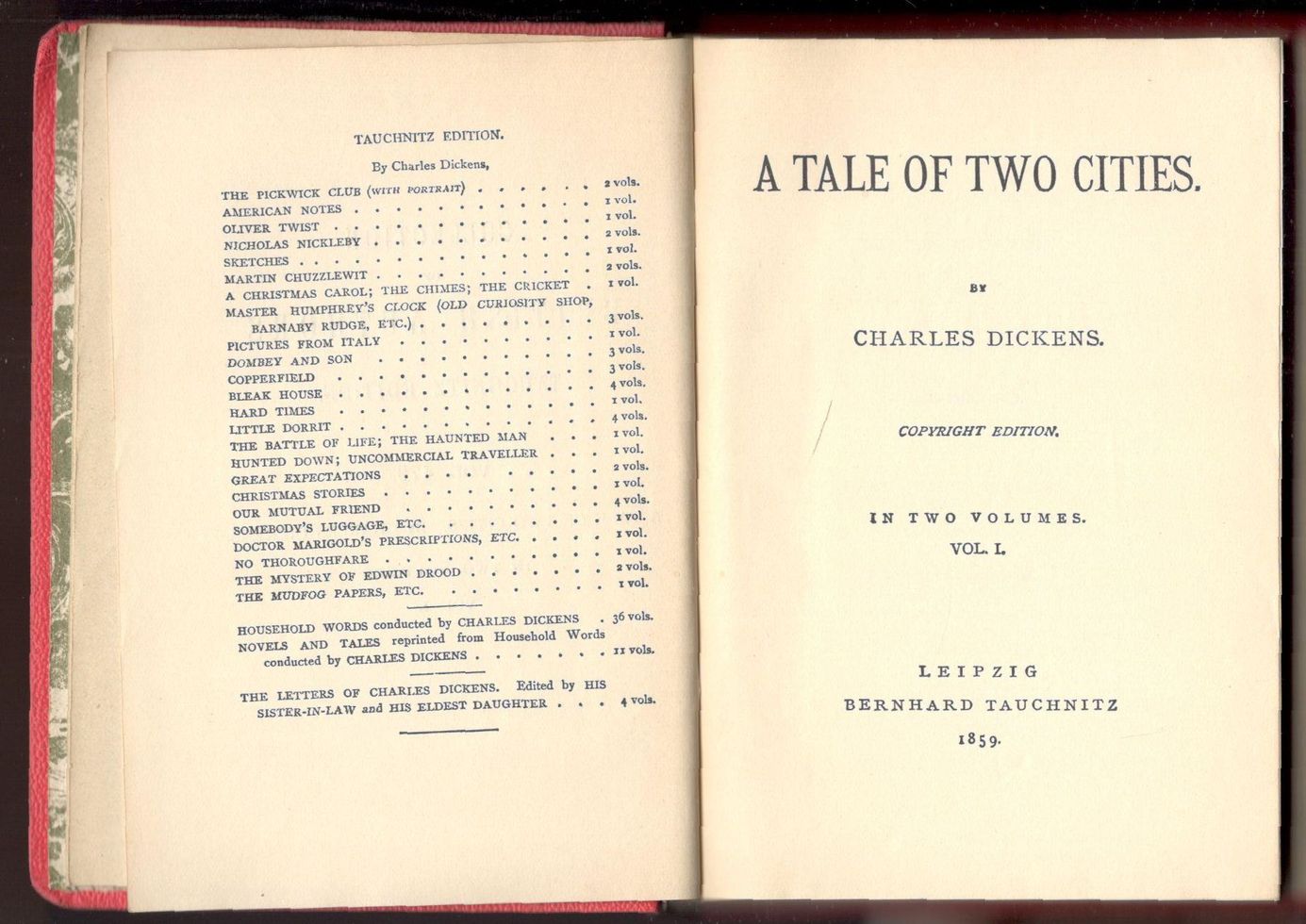 A tale of two cities. (Due volumi)