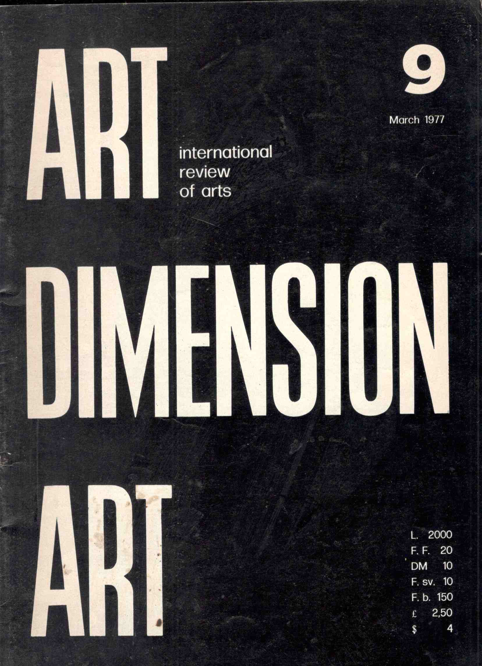 Art Dimension Art. International Review of Arts. N. 9 march …