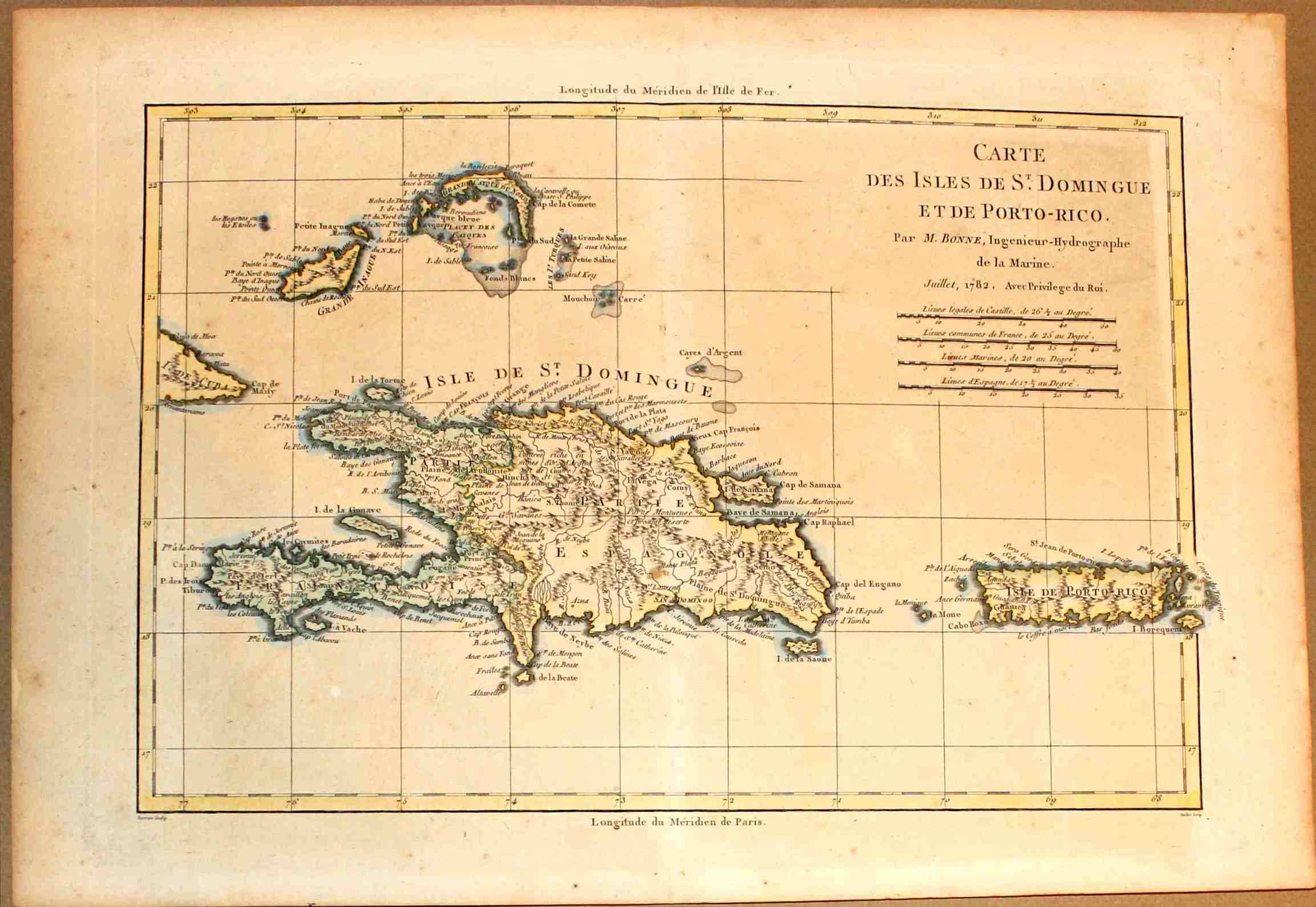 Carte des Isles de St. Domingue et de Porto-Rico