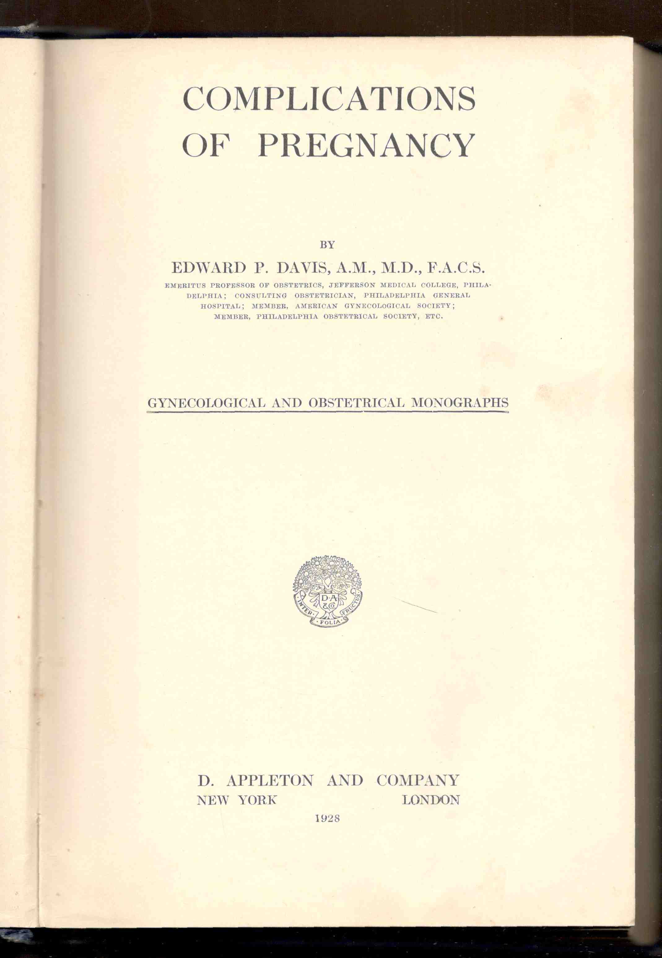 Complications of pregnancy