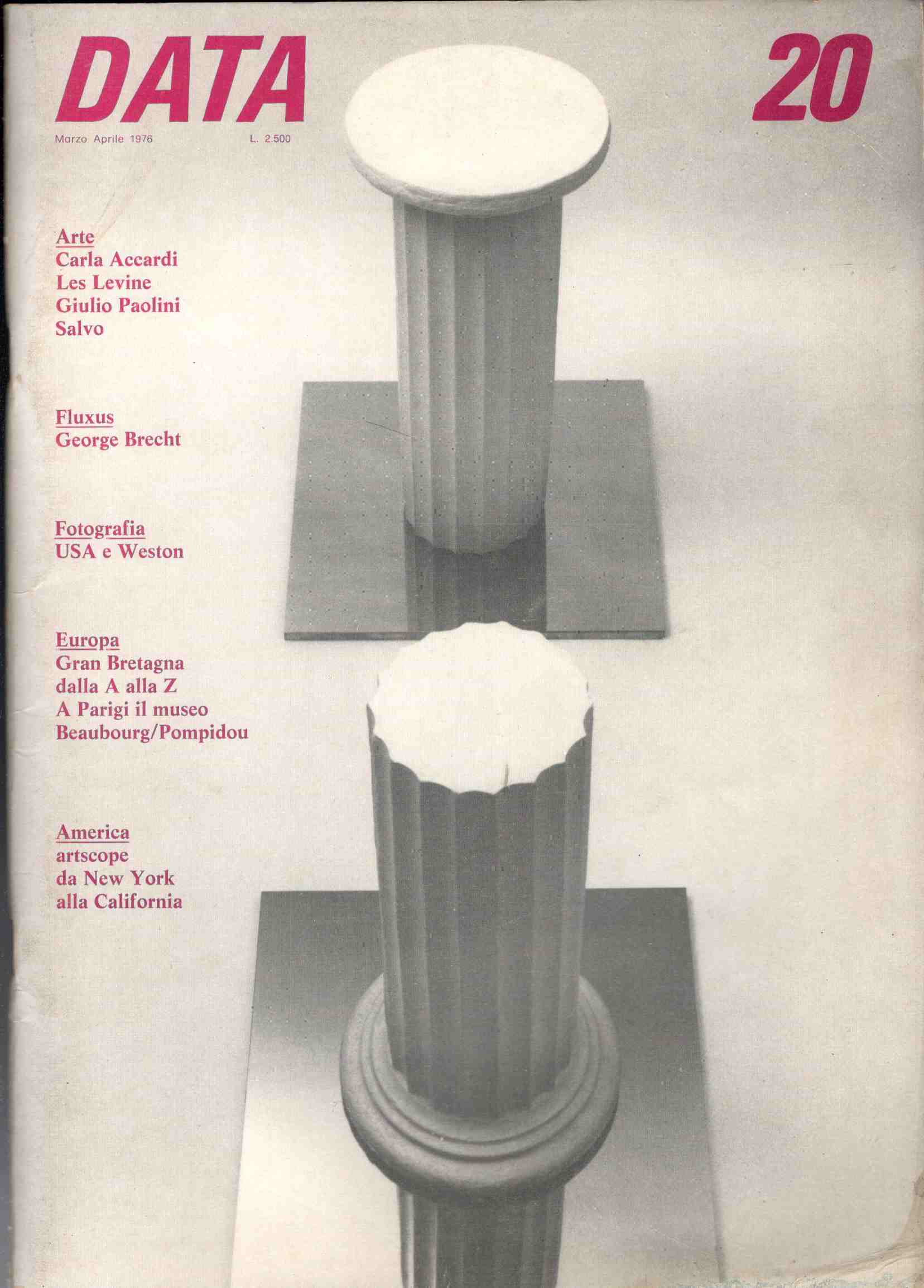 Data Arte. Marzo-Aprile 1976