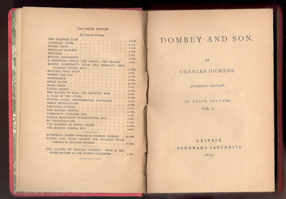 Dombey and Son. In three volumes