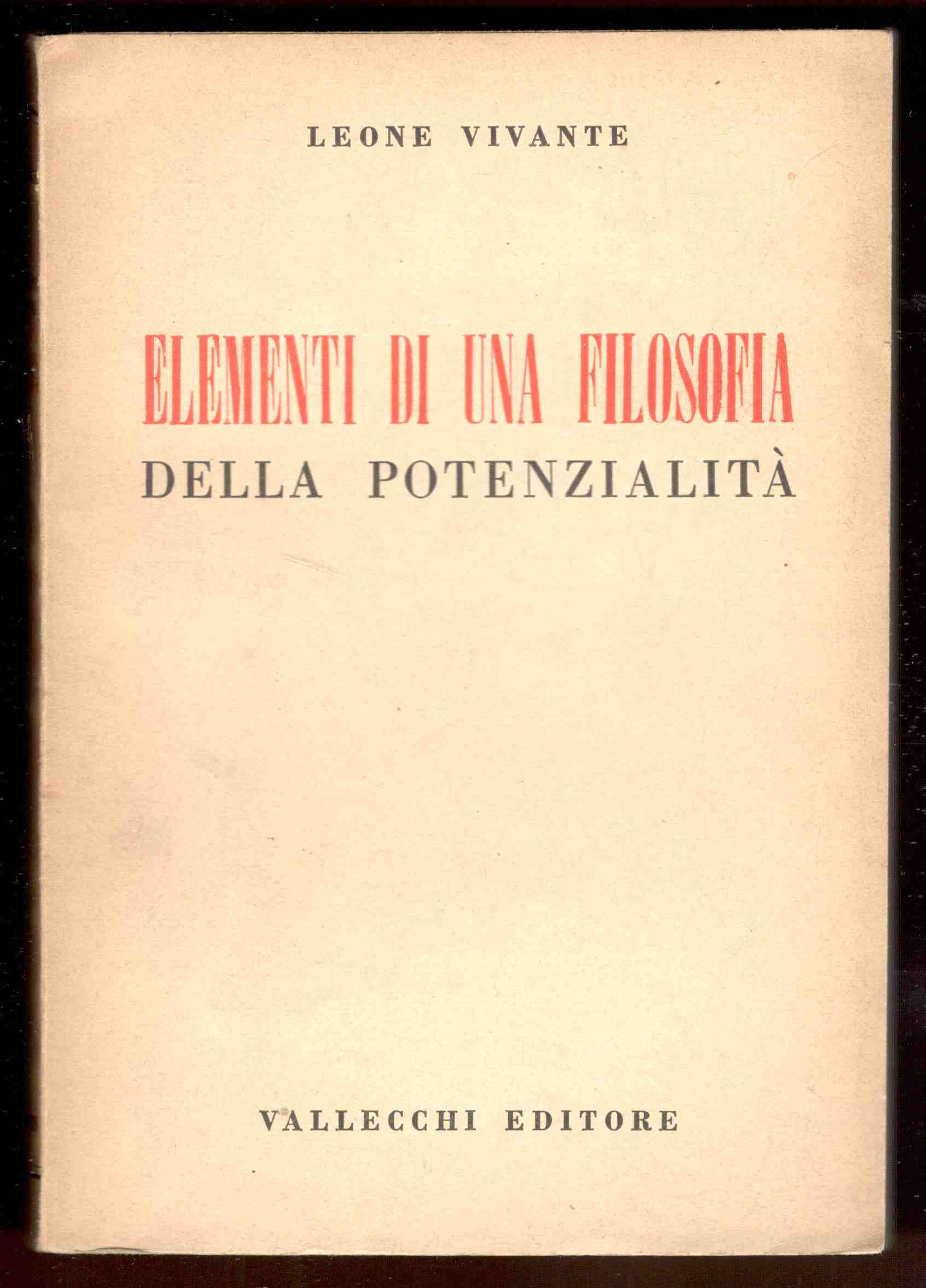 Elementi di una filosofia della potenzialità