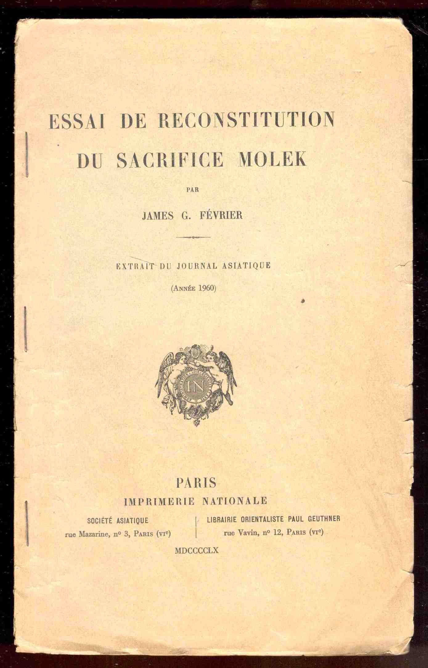 Essai de reconstitution du sacrifice Molek