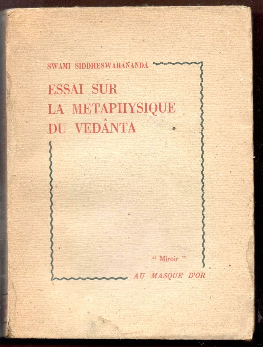 Essai sur la métaphysique du Védânta