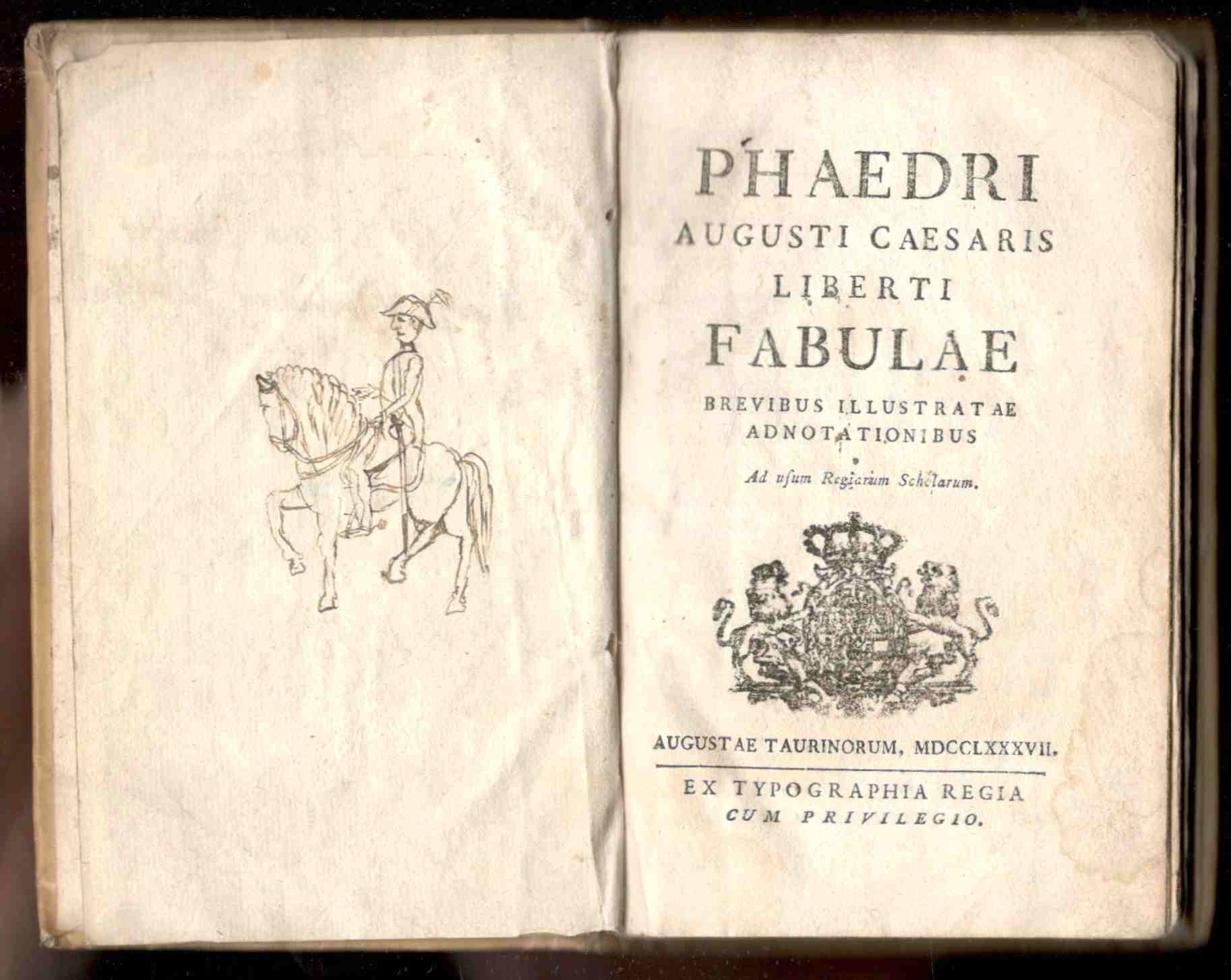 Fabulae brevibus illustratae adnotationibus. Ad usum Regiarum Scholarum