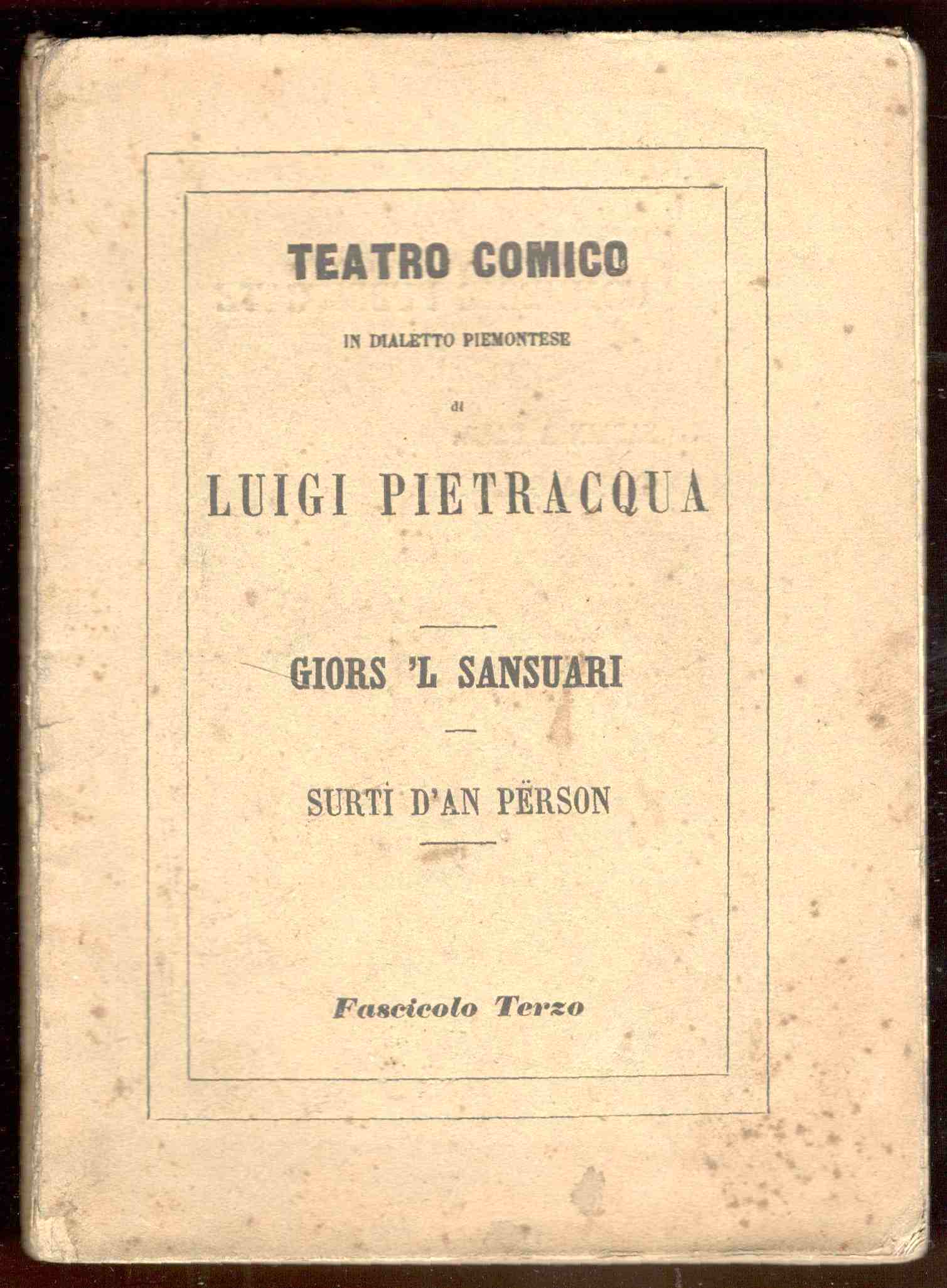 Giors 'l sansuari. Commedia in 3 atti. - Surti d'an …