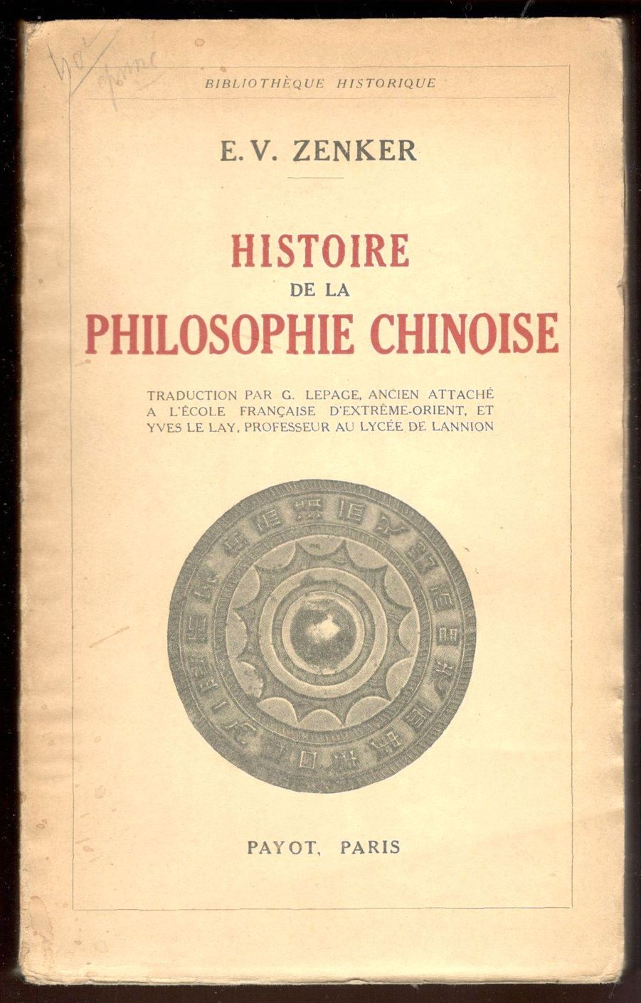 Histoire de la philosophie chinoise