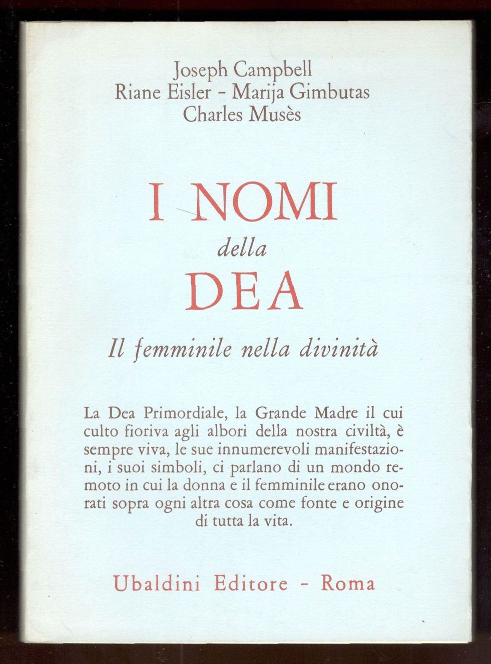 I nomi della Dea. Il femminile nella divinità