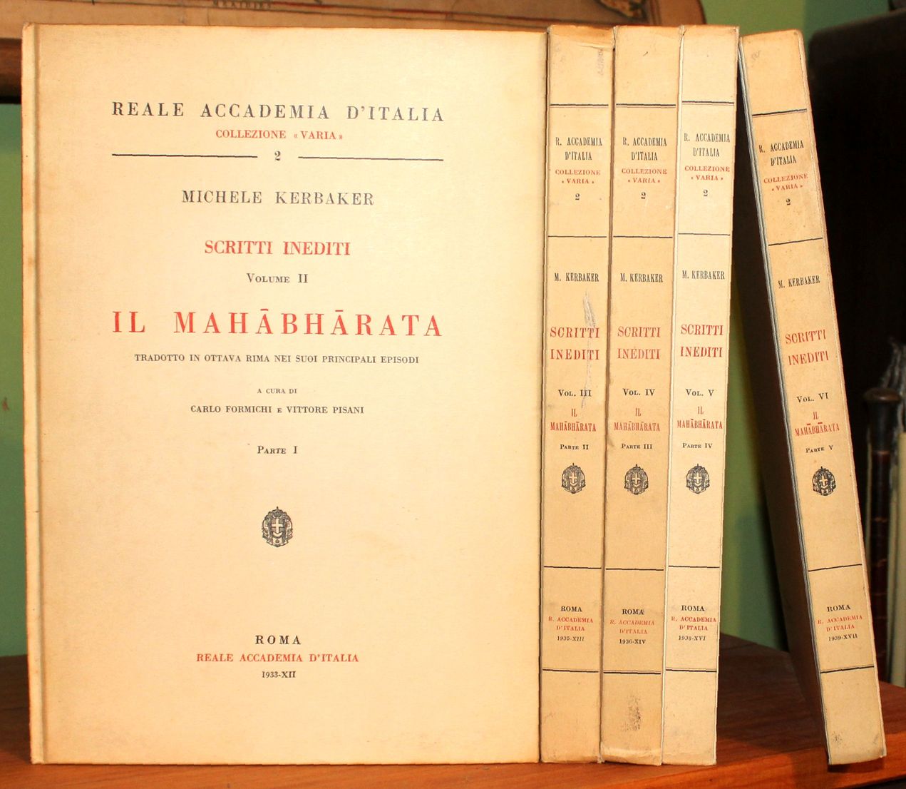 Il Mahabharata tradotto in ottava rima nei suoi principali episodi. …