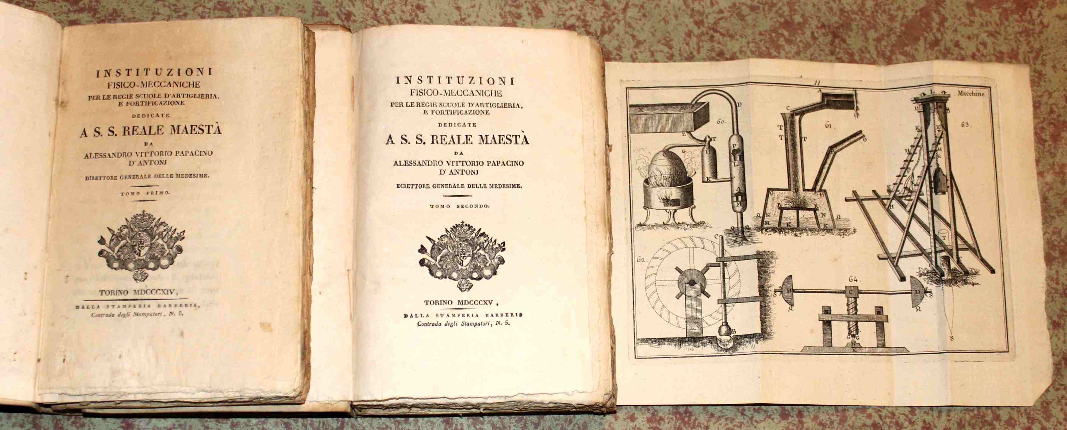 Instituzioni Fisico-Meccaniche per le regie scuole d'Artiglieria e Fortificazione. (Due …