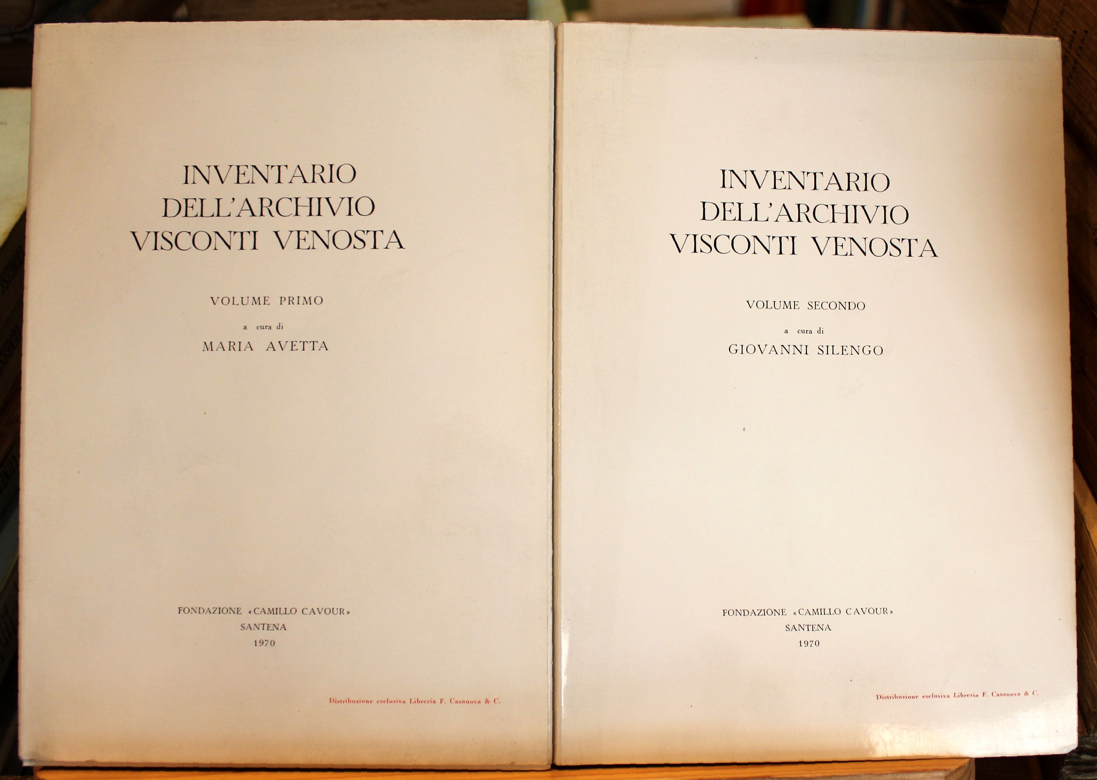 Inventario dell'archivio Visconti Venosta (Due volumi)