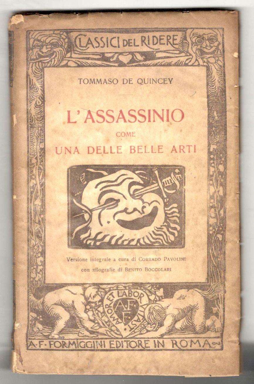 L'assassinio come una delle Belle Arti. Versione integrale a cura …