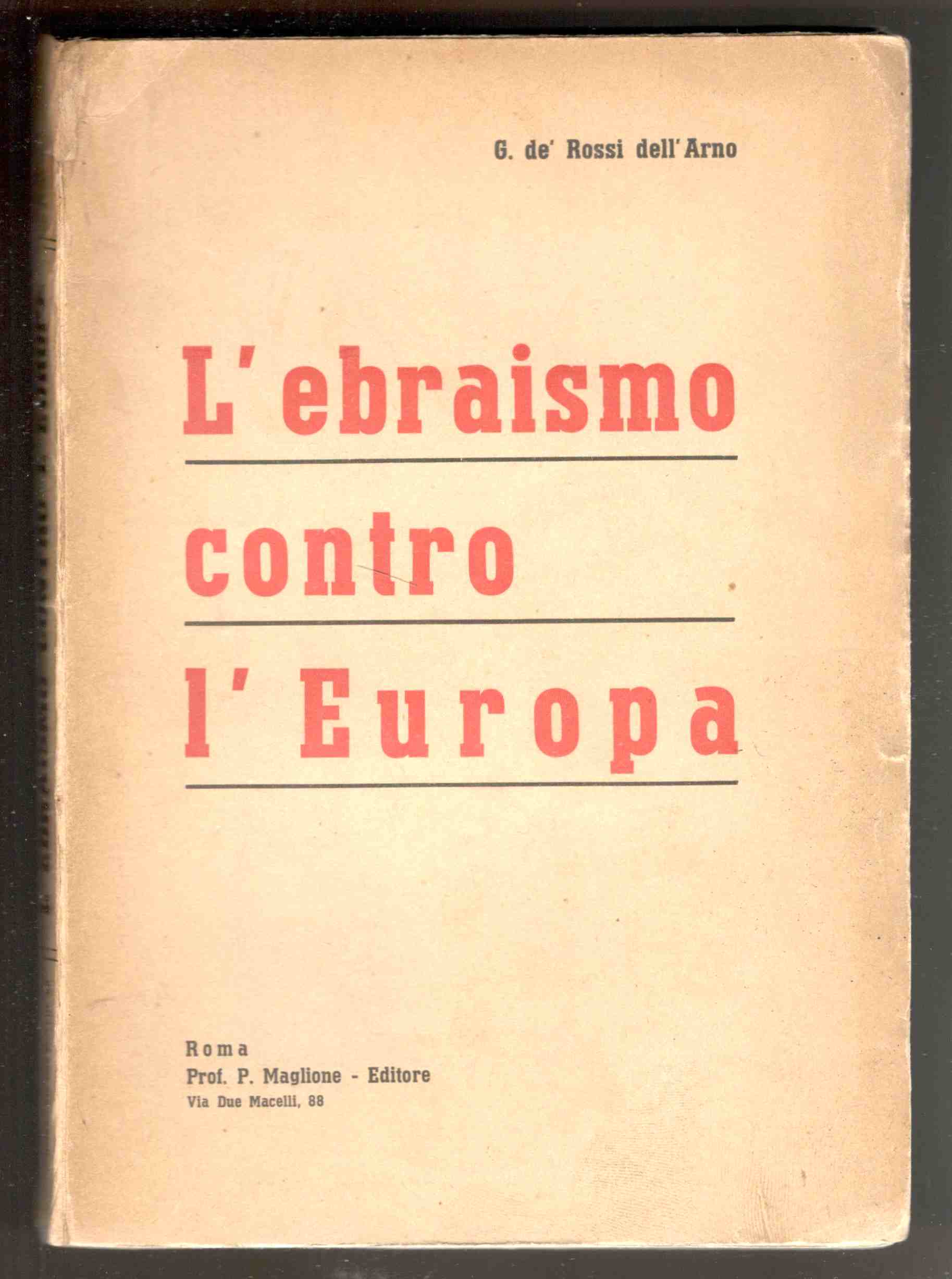 L'ebraismo contro l'Europa