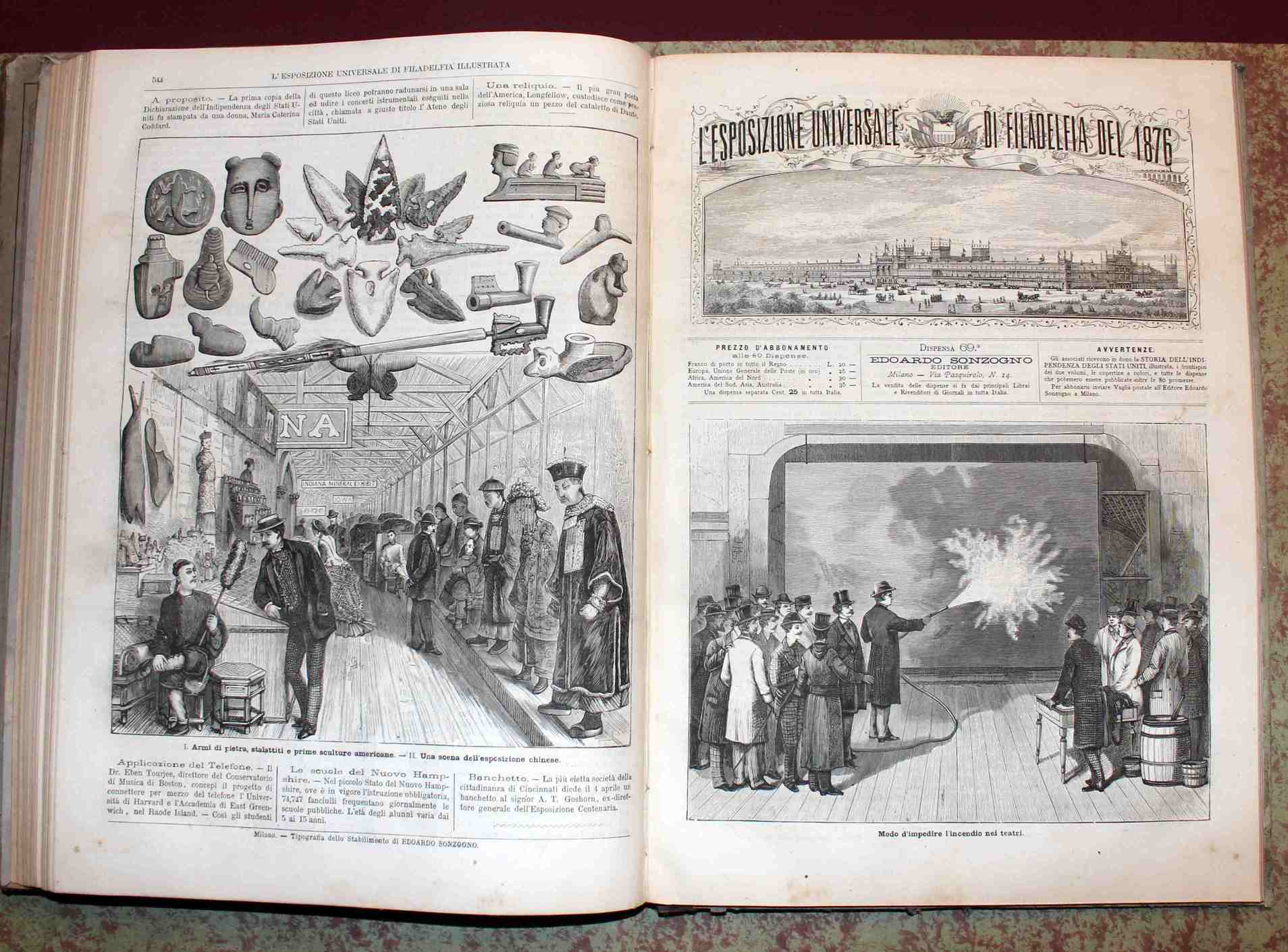 L'Esposizione Universale di Filadelfia del 1876 illustrata. 80 dispense in …