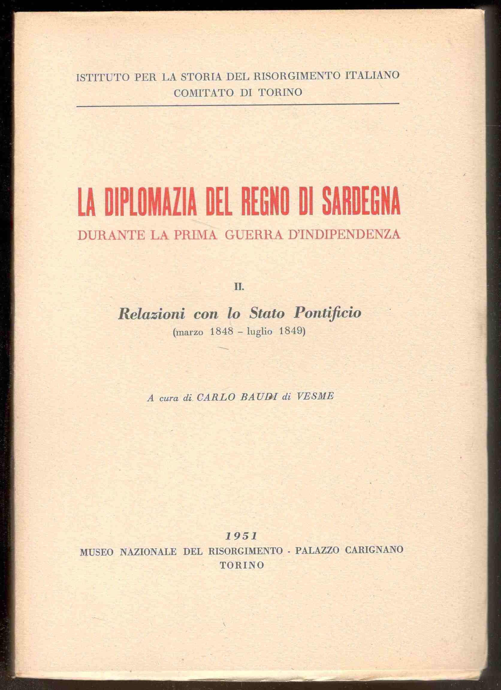 La diplomazia del Regno di Sardegna durante la prima guerra …