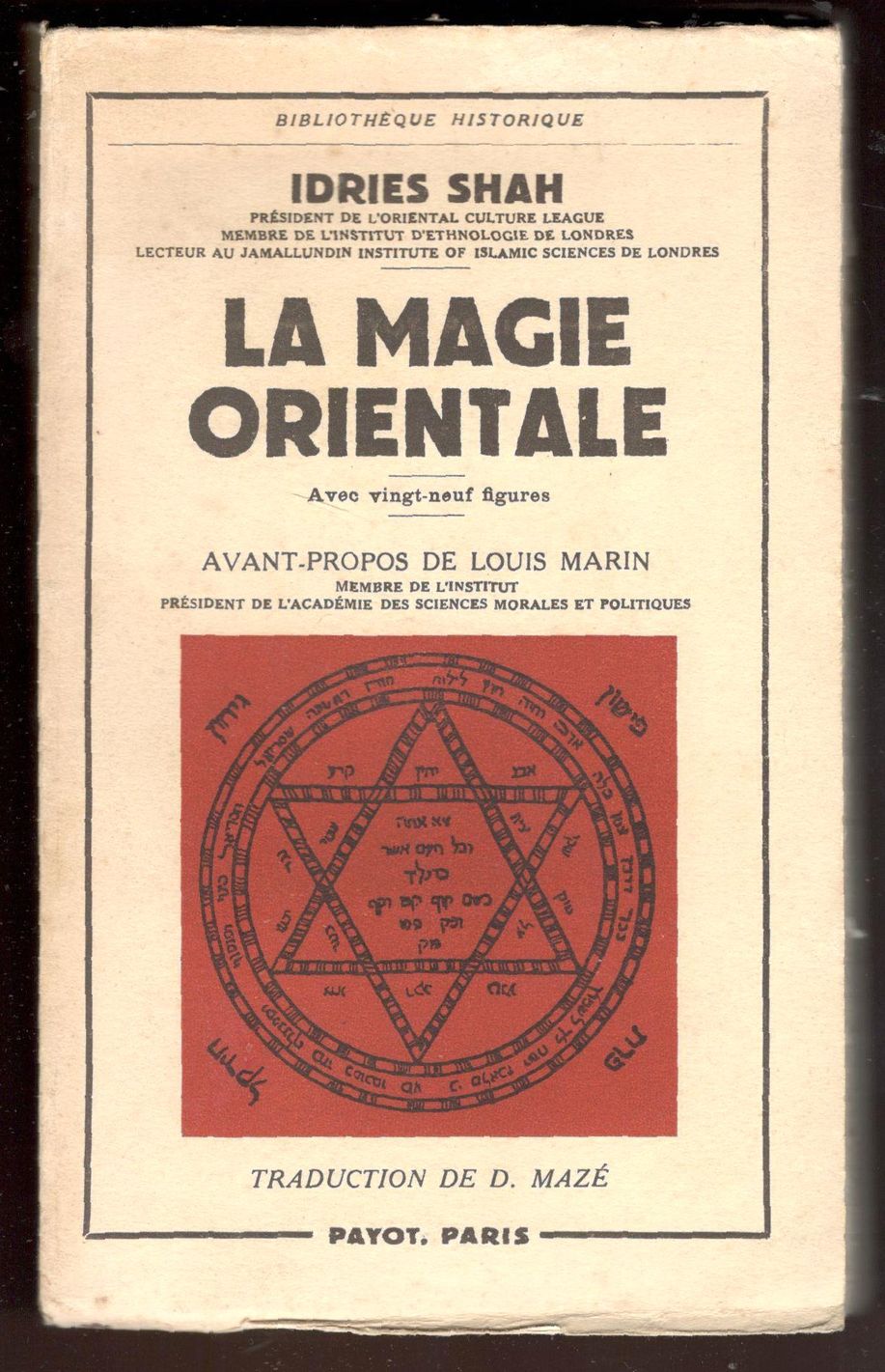 La magie orientale. Avec ving-neuf figures. Avant-propos de Louis Marin. …