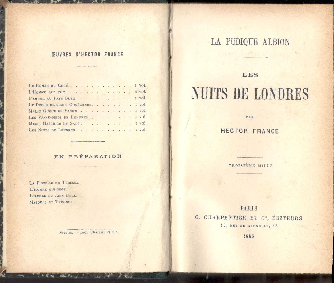 La Pudique Albion. Les Nuits de Londres