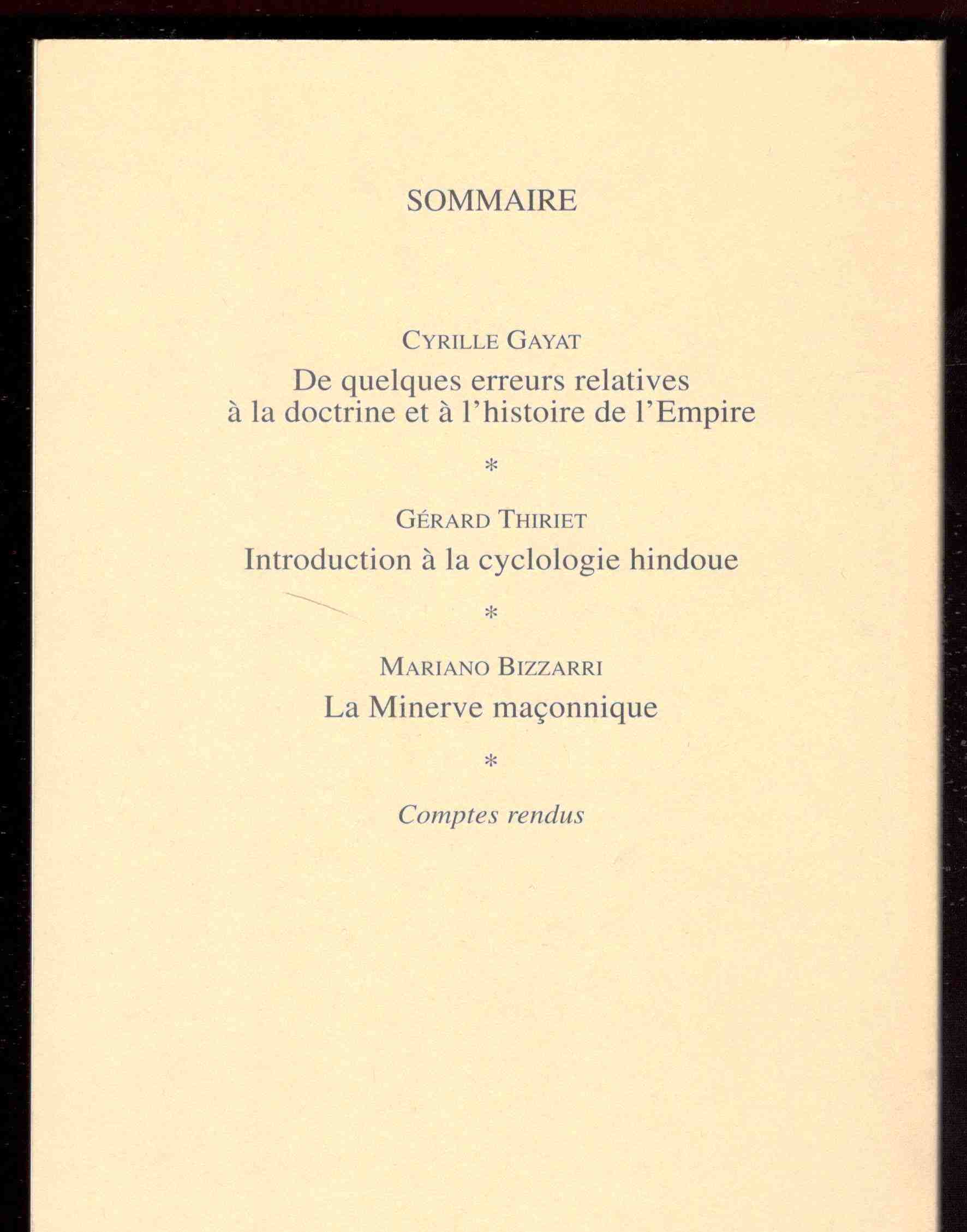 La règle d'Abraham. Revue semestrielle. N. 11. Juin 2001