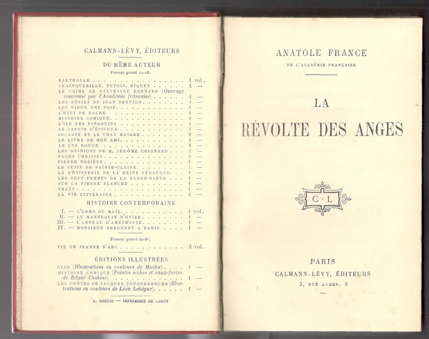 La révolte des anges