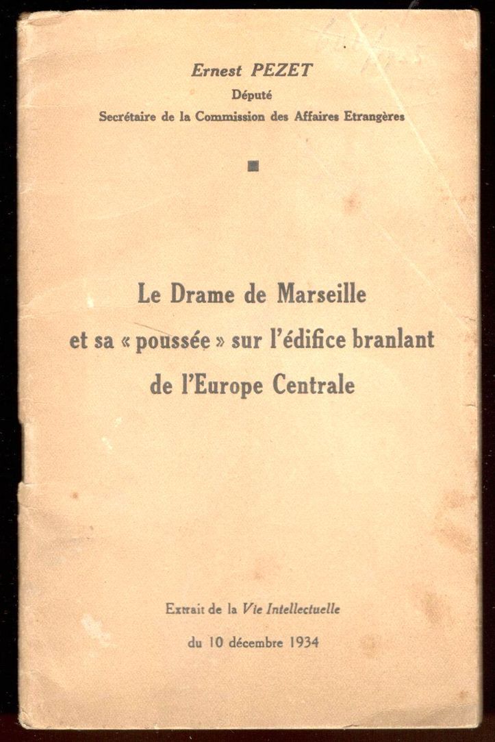 Le Drame de Marseille et sa 'poussée' sur l'édifice branlant …