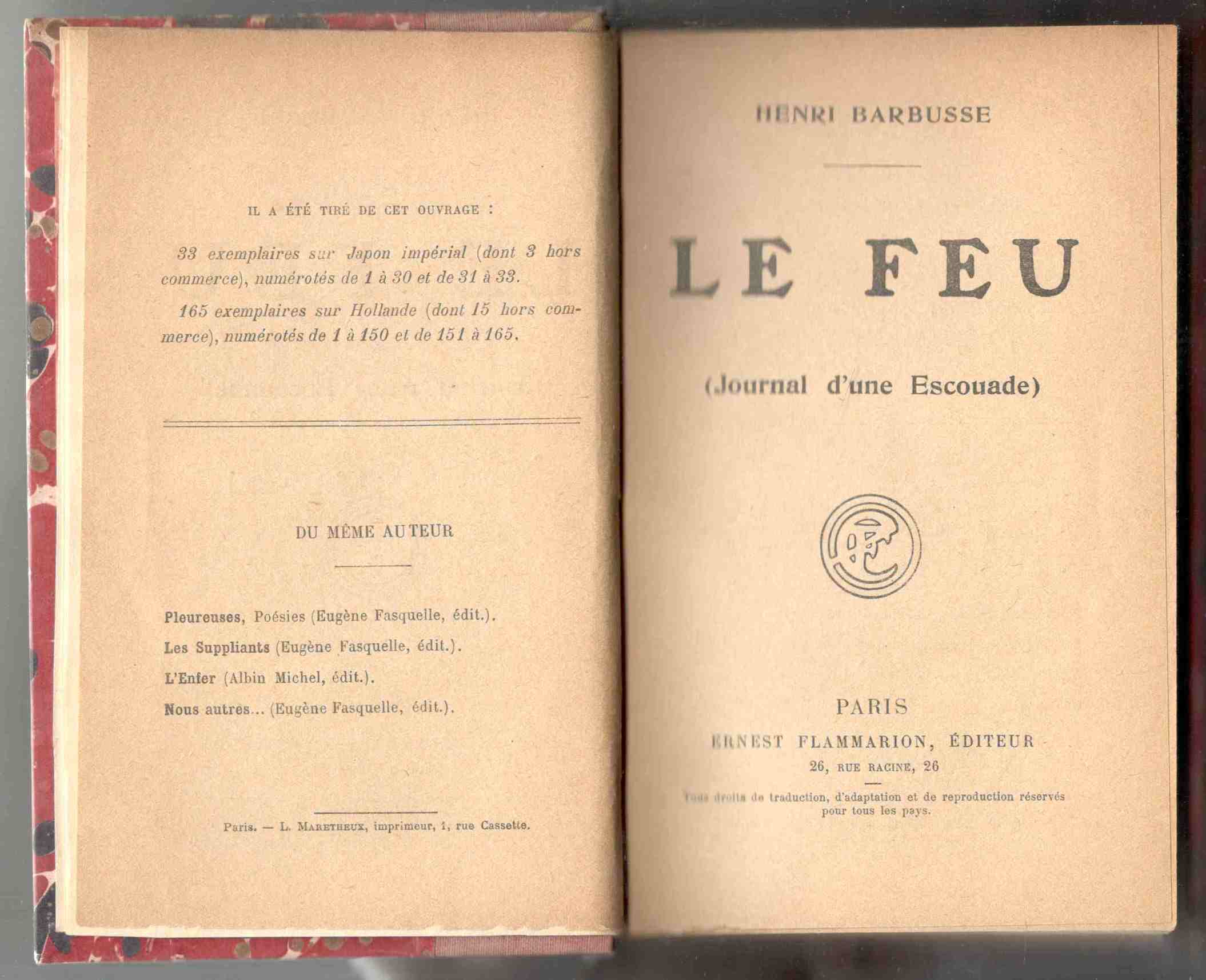 Le Feu (Journal d'une escouade)