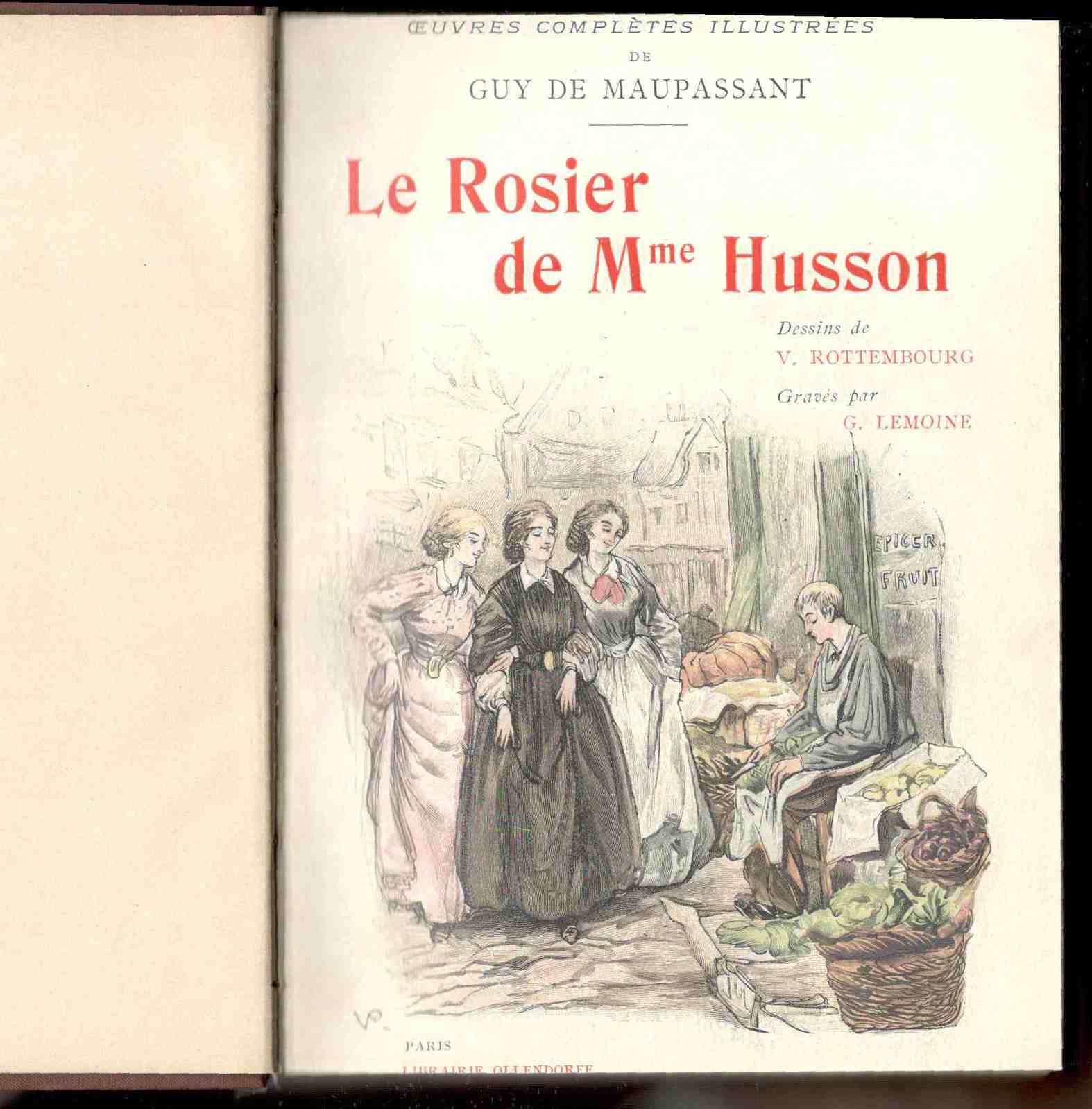 Le Rosier de Mme Husson. Illustrations de V. Rottenbourg. Gravure …