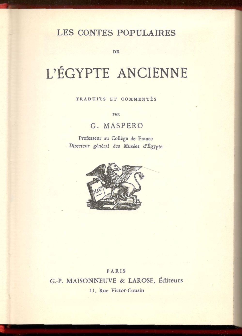 Les contes populaires de l'Égypte ancienne