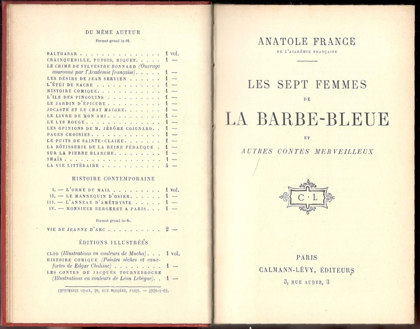 Les sept femmes de la Barbe-bleue et autres contes merveilleux