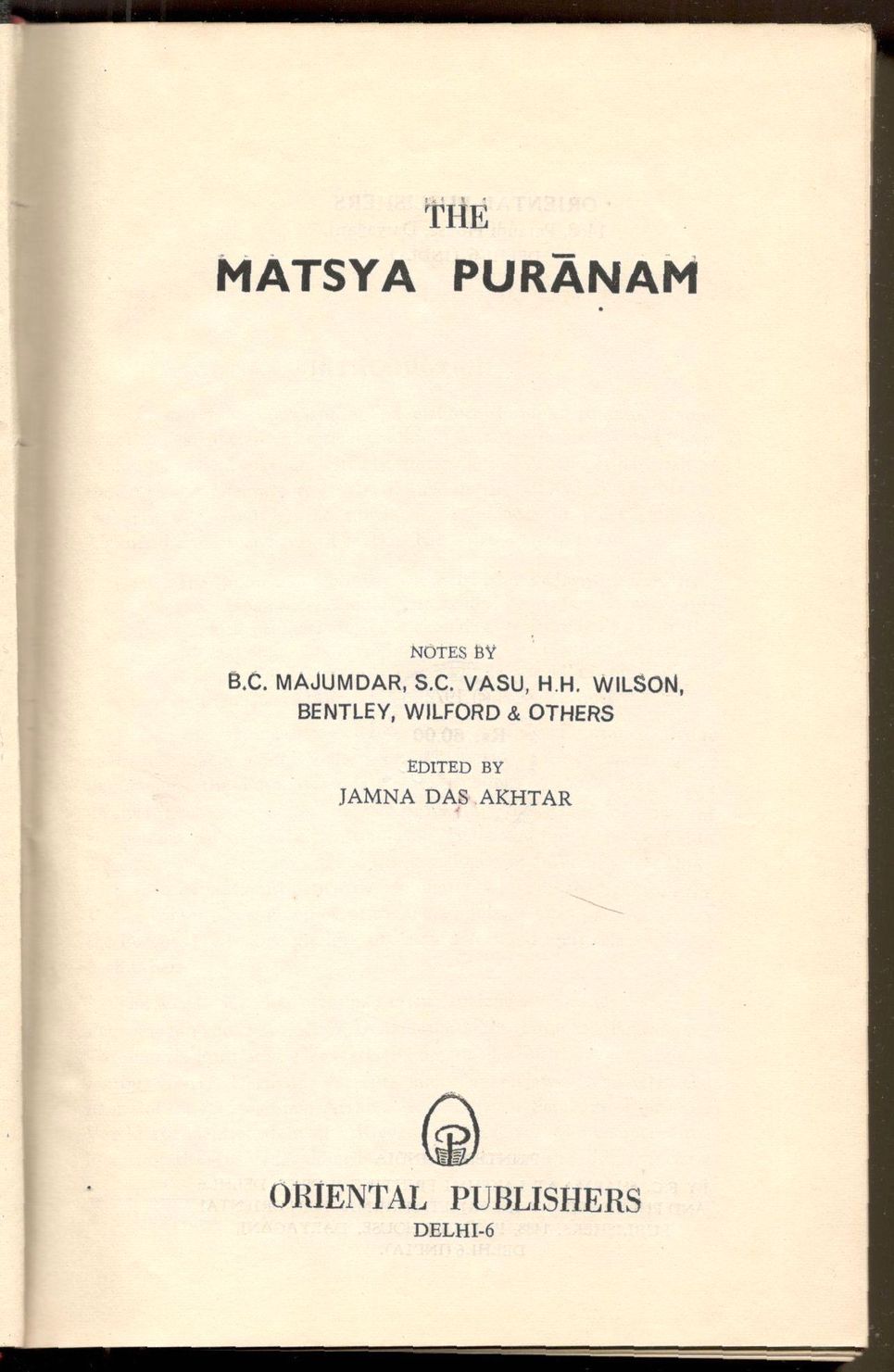 Matsya Puranam