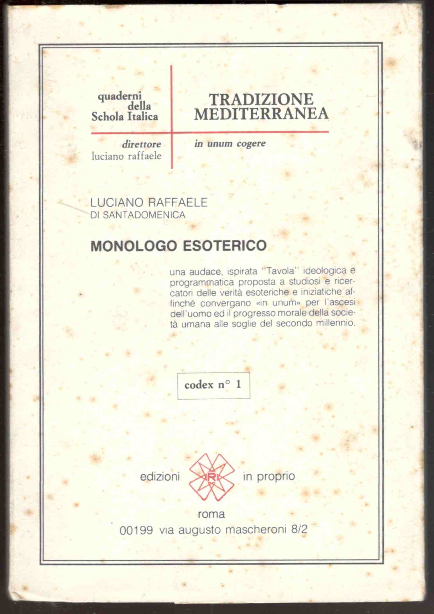 Monologo esoterico