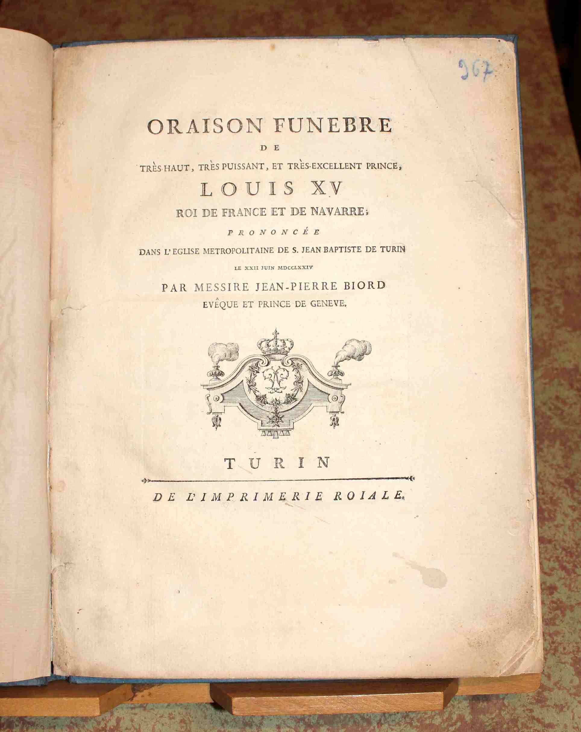 Oraison funebre de très haut, très puissant, et très-excellent prince, …