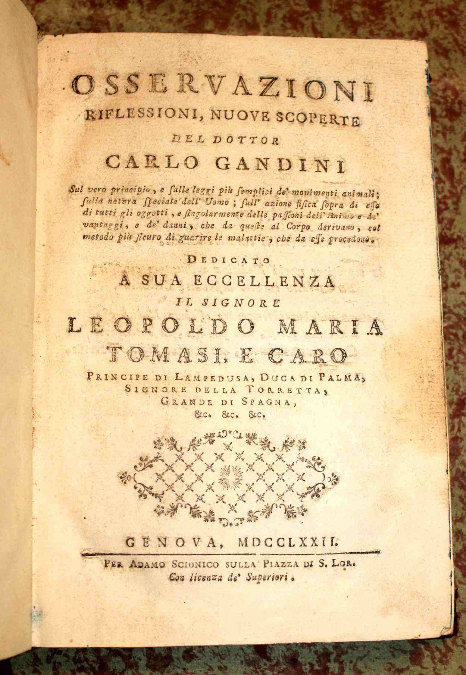 Osservazioni riflessioni, nuove. Sul vero principio, e sulle leggi piu …