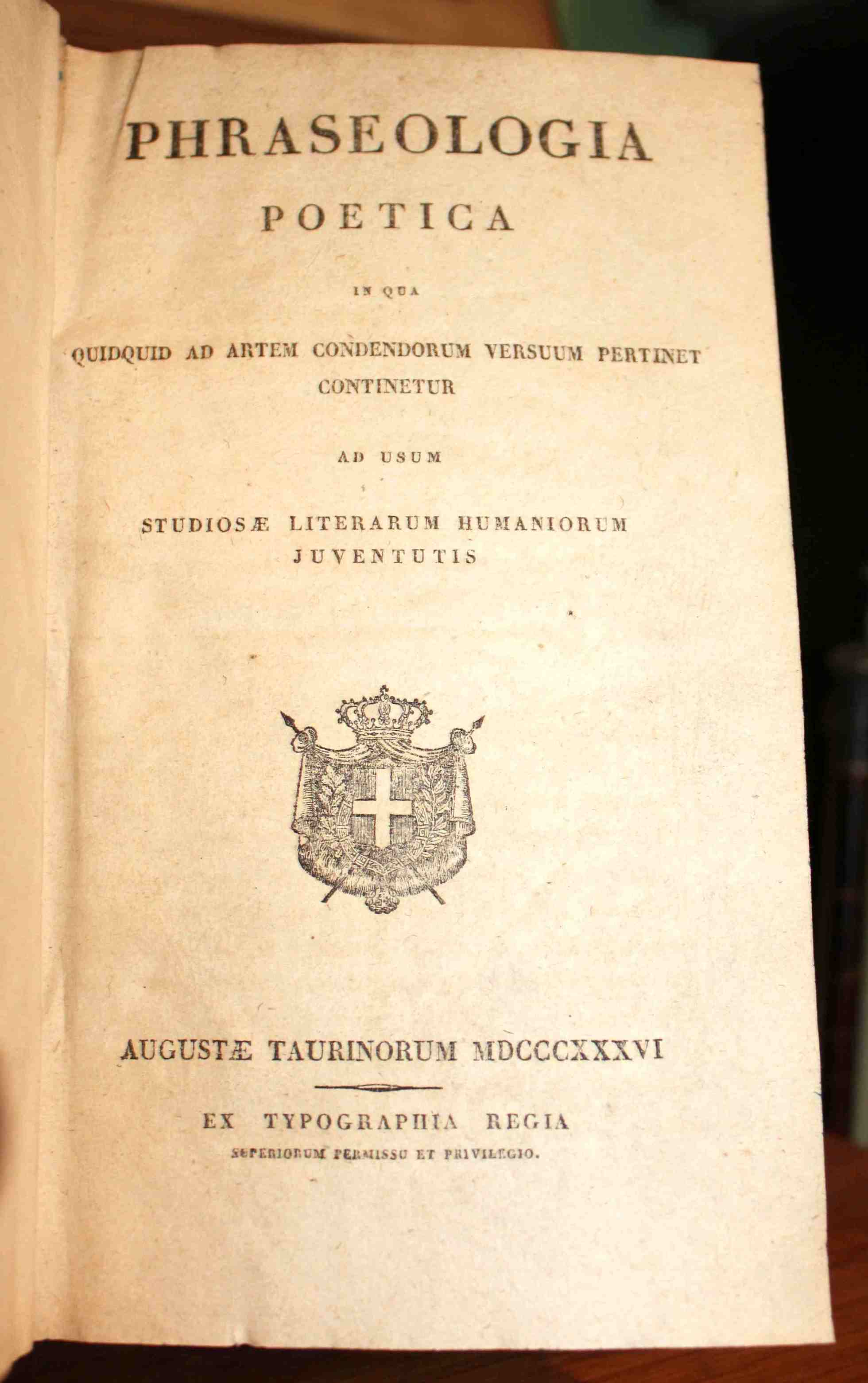 Phraseologia poetica n qua quidquid ad artem condendorum versuum pertinet …