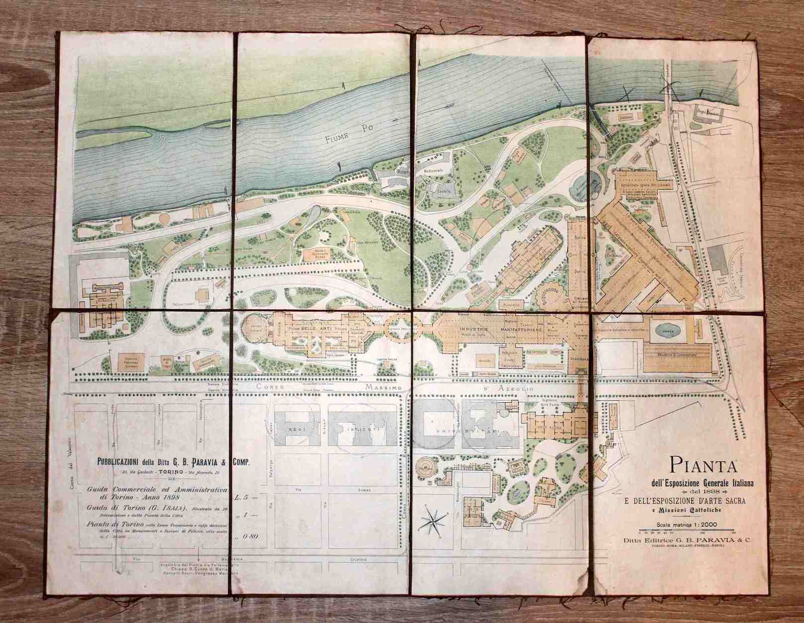 Pianta dell'Esposizione Generale Italiana e dell'Esosizione d'Arte Sacra e Missioni …