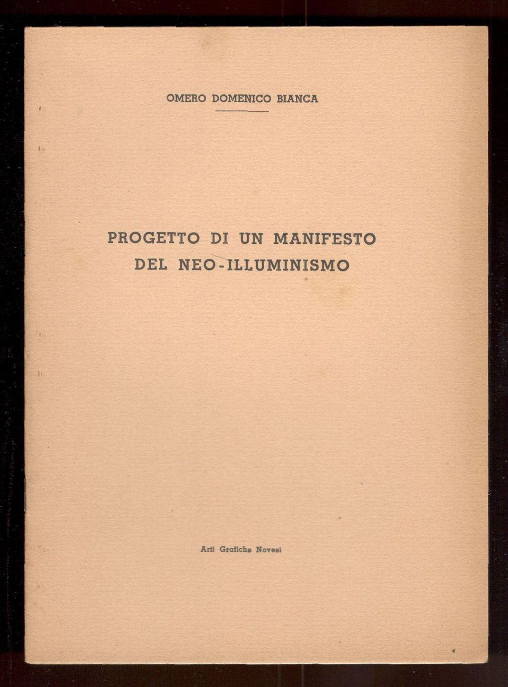 Progetto di un manifesto del neo-illuminismo