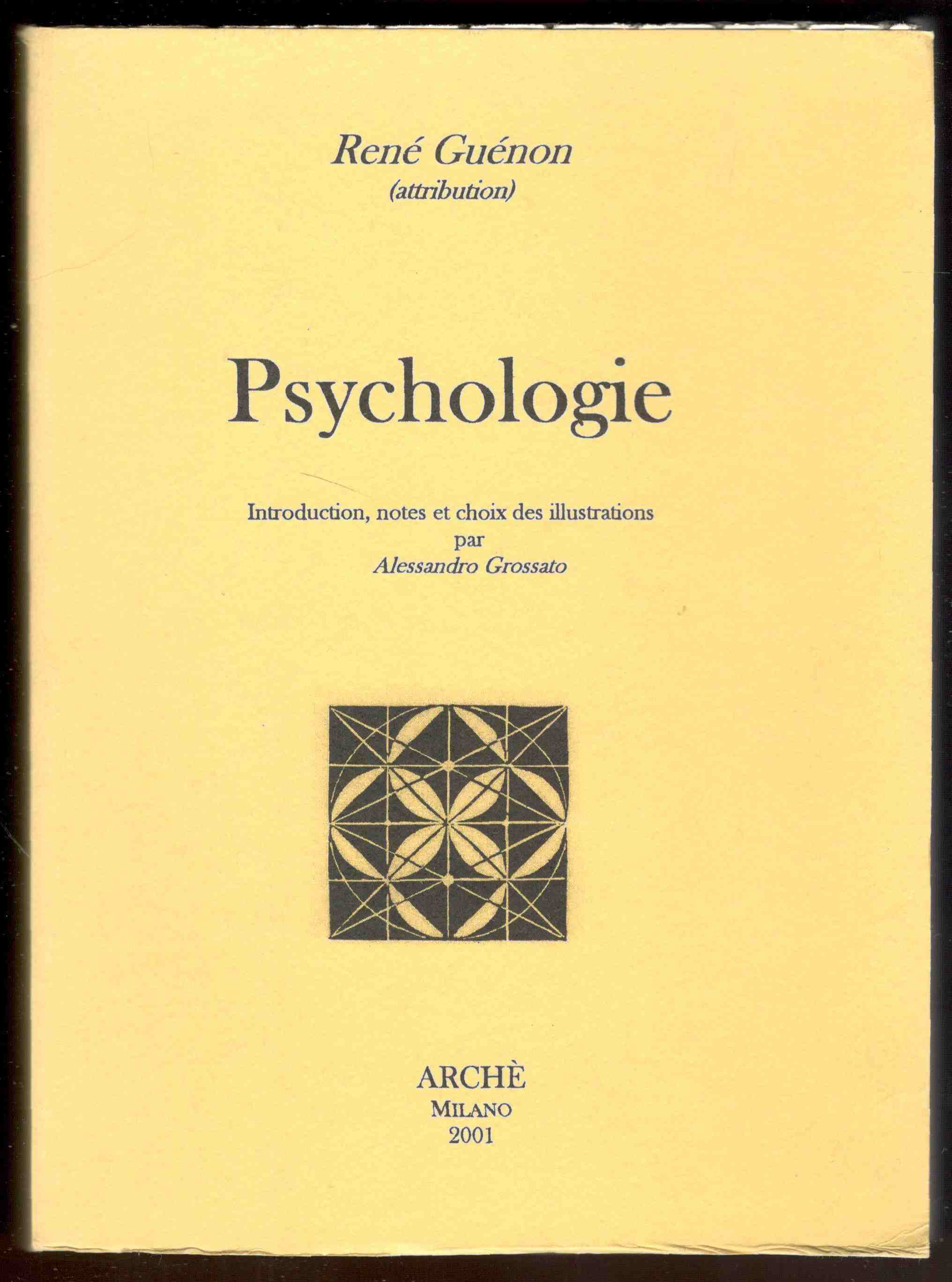 Psychologie. Introduction, notes et choix des illustrations per Alessandro Grossato
