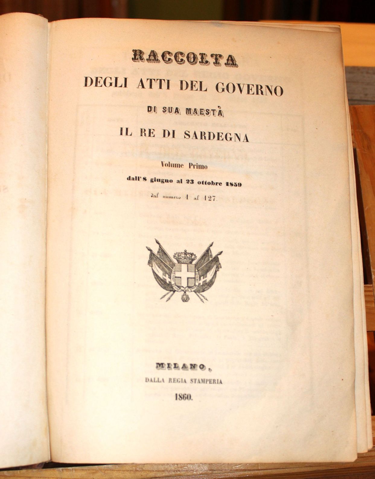 Raccolta degli Atti del governo di Sua Maestà il Re …