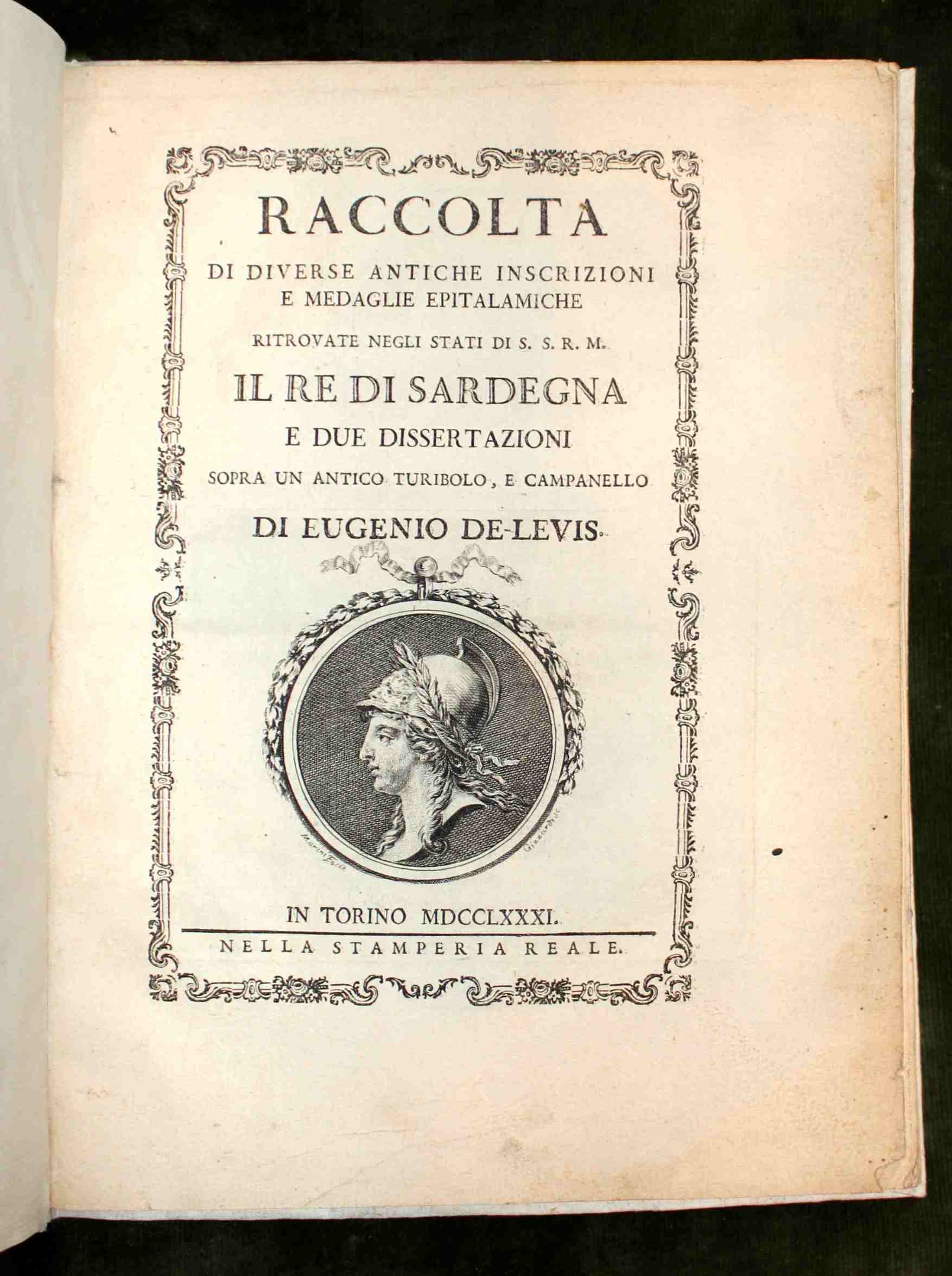 Raccolta di diverse antiche inscrizioni e medaglie epitalamiche ritrovate negli …