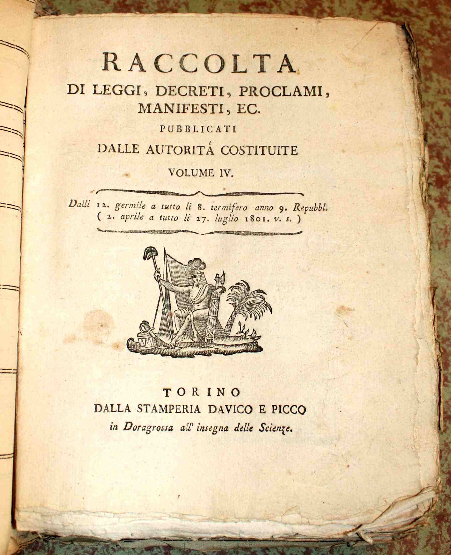 Raccolta di leggi, decreti, proclami, manifesti ec. Pubblicati dalle autorità …